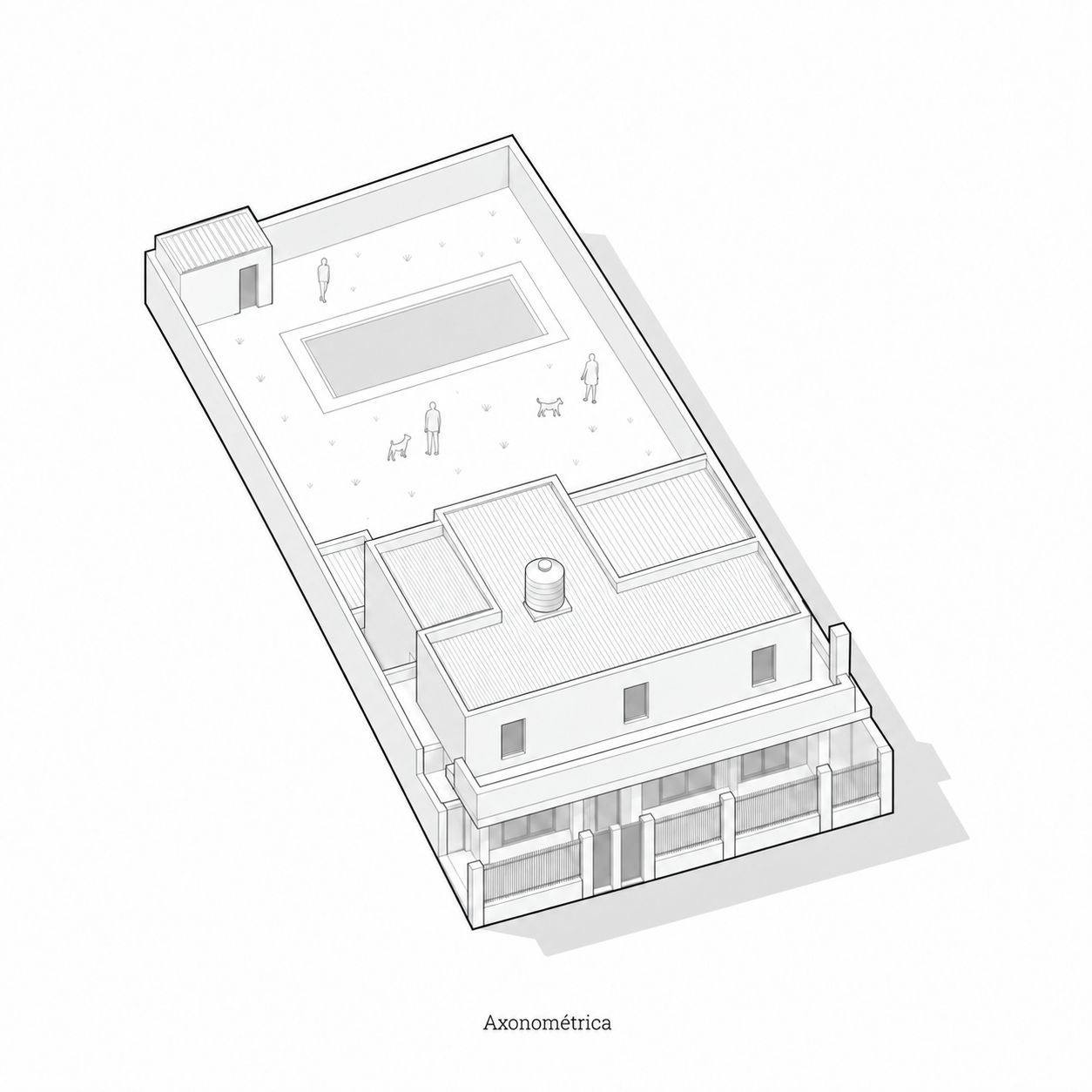 Casa Ana - axonométrica